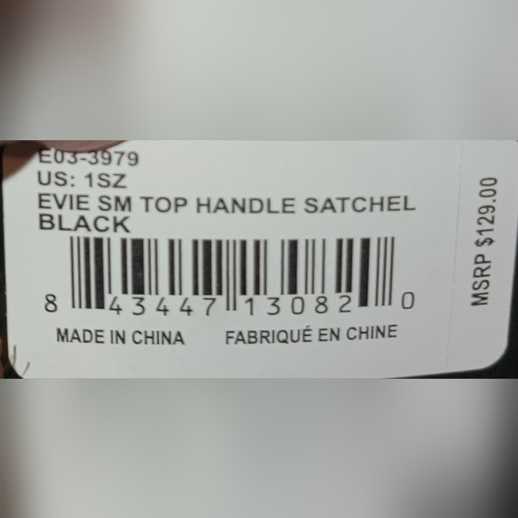 Bebe Black and Gold Women's Handbag - Picture 7 of 7